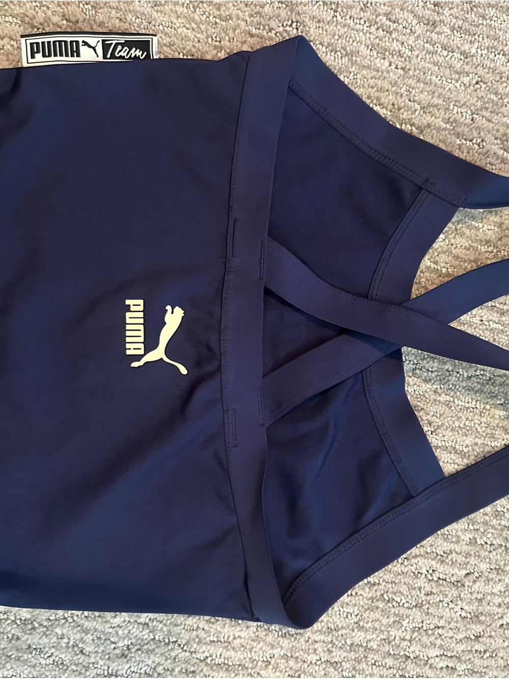 Puma Navy active wear Tank - Picture 2 of 2
